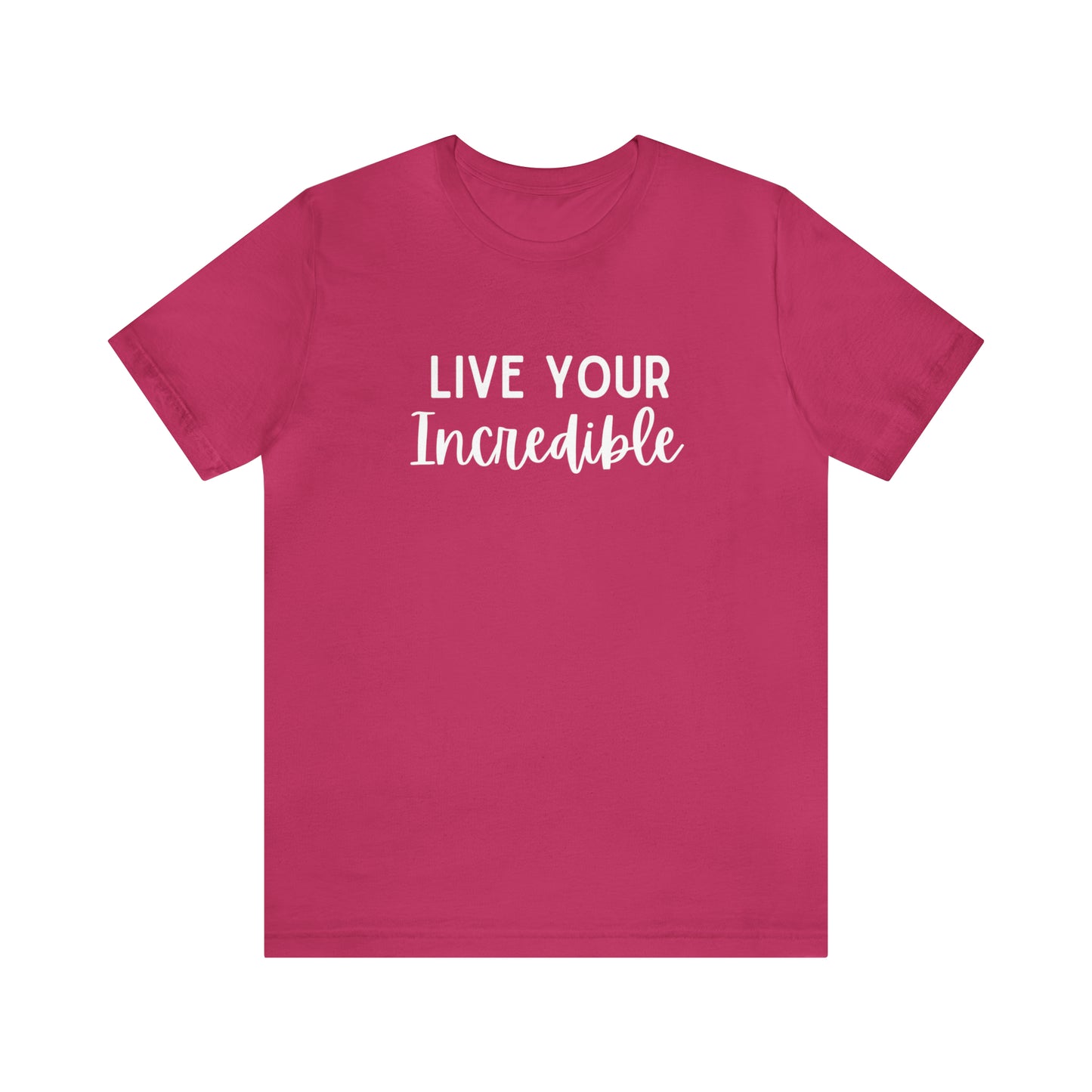 Live Your Incredible-Curvy Queen Collection Unisex Jersey Short Sleeve Tee