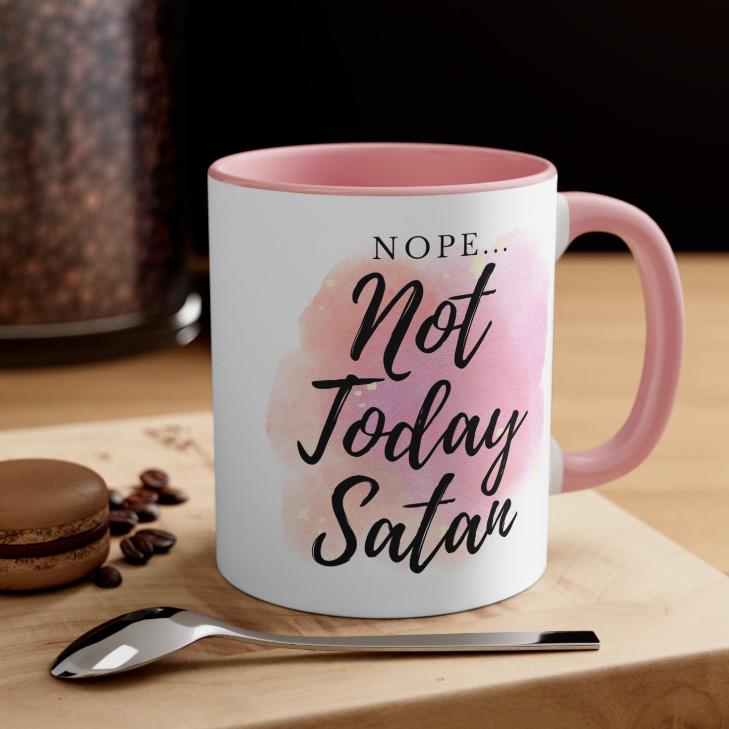 Nope...Not Today Satan Accent Coffee Mug, 11oz