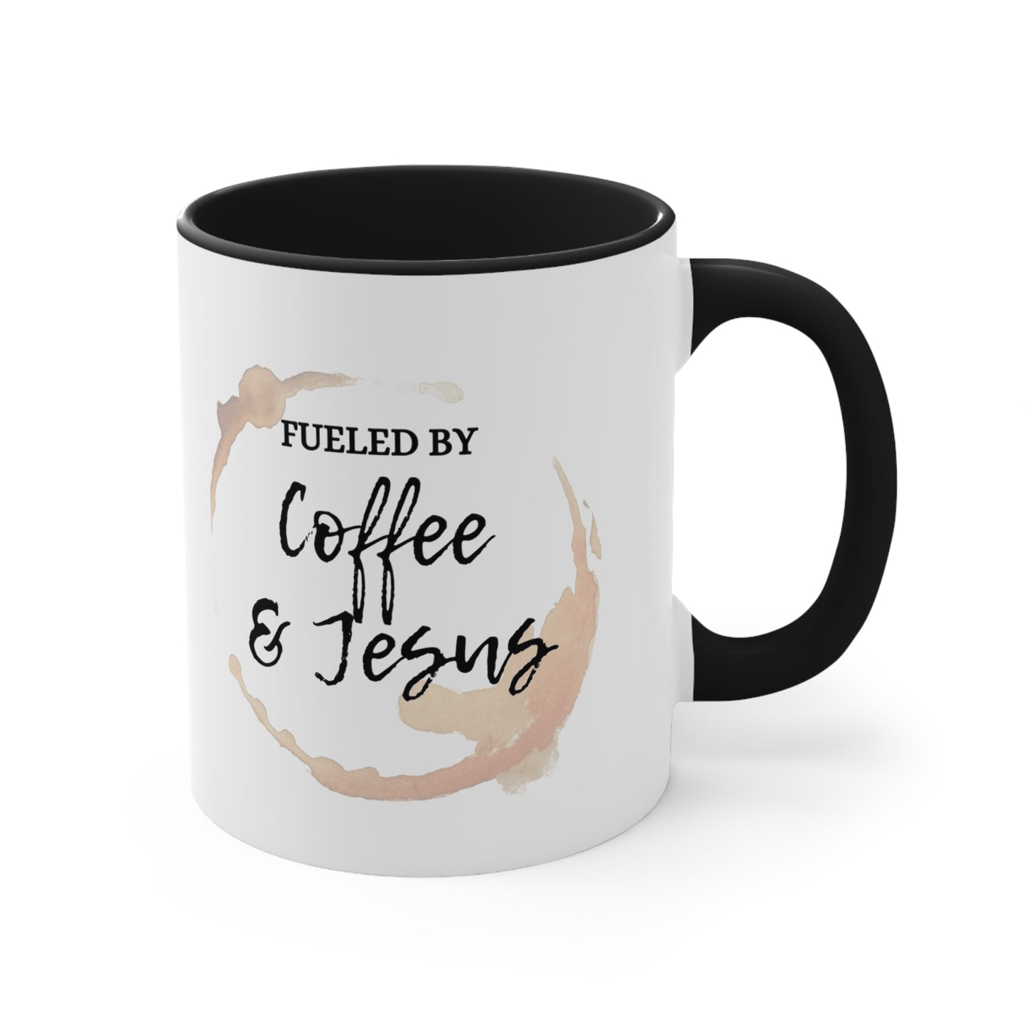 Fueled by Coffee & Jesus Motivational Coffee Mug, 11oz
