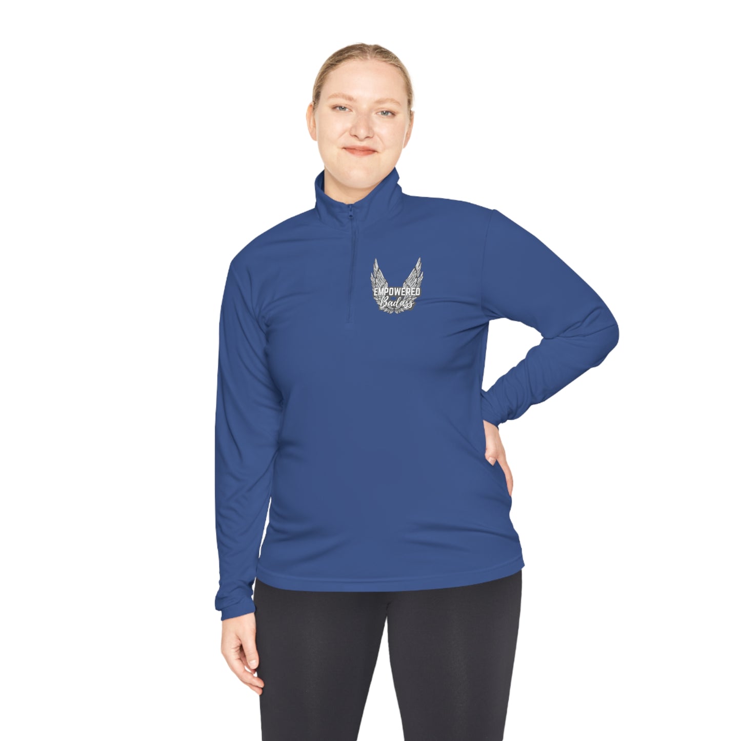Empowered Badass Double Sided Unisex Quarter-Zip Pullover