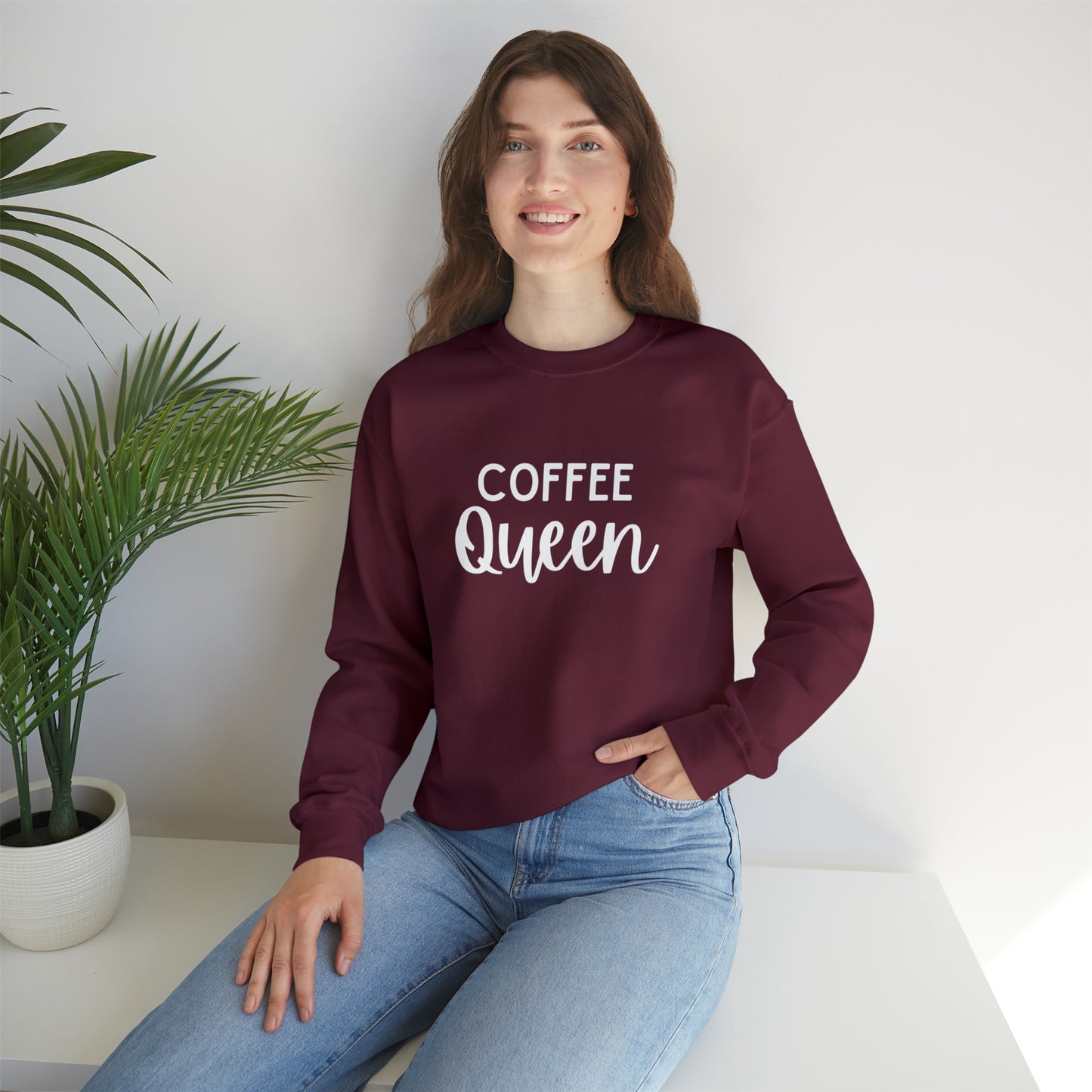 Coffee Queen Unisex Heavy Blend™ Crewneck Sweatshirt