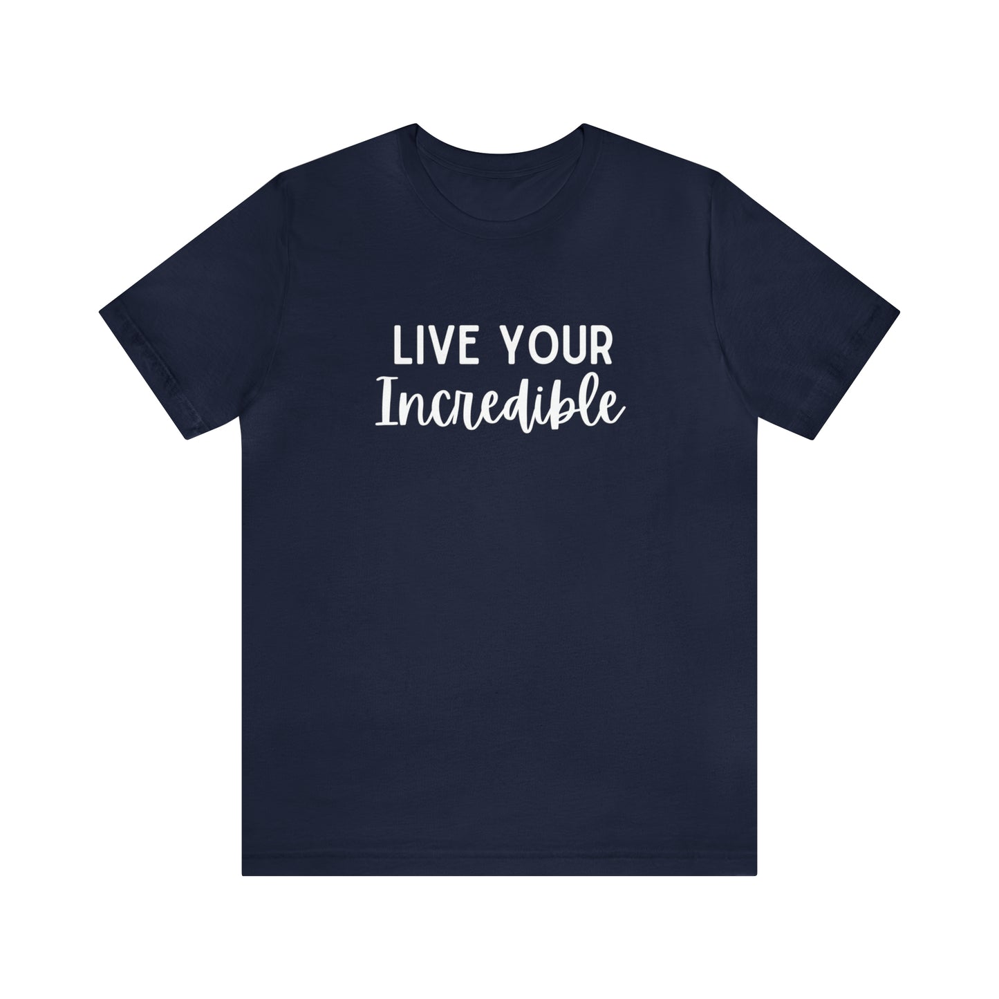 Live Your Incredible-Curvy Queen Collection Unisex Jersey Short Sleeve Tee