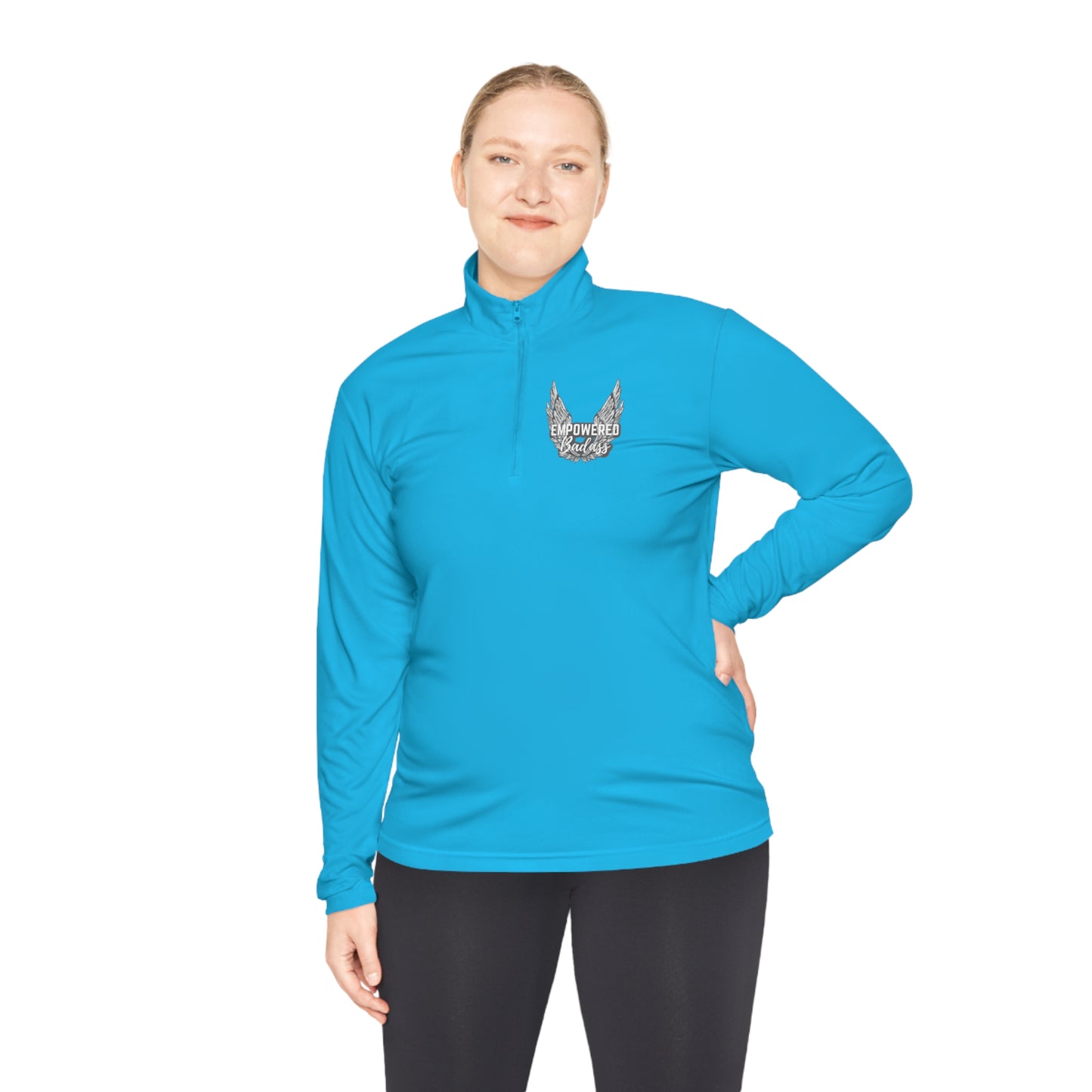 Empowered Badass Double Sided Unisex Quarter-Zip Pullover