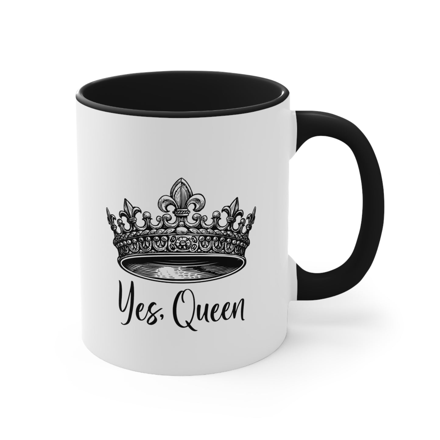 Yes Queen Positive Coffee Mug, Inspirational Tea cup, Motivational Gift, Gift for encouragement, Queen Tea Cup