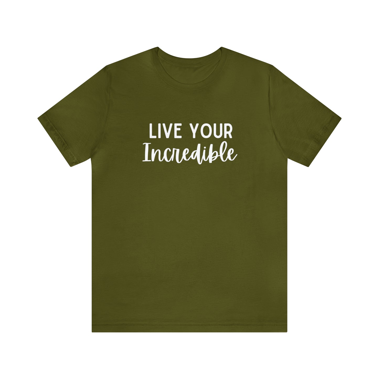 Live Your Incredible-Curvy Queen Collection Unisex Jersey Short Sleeve Tee