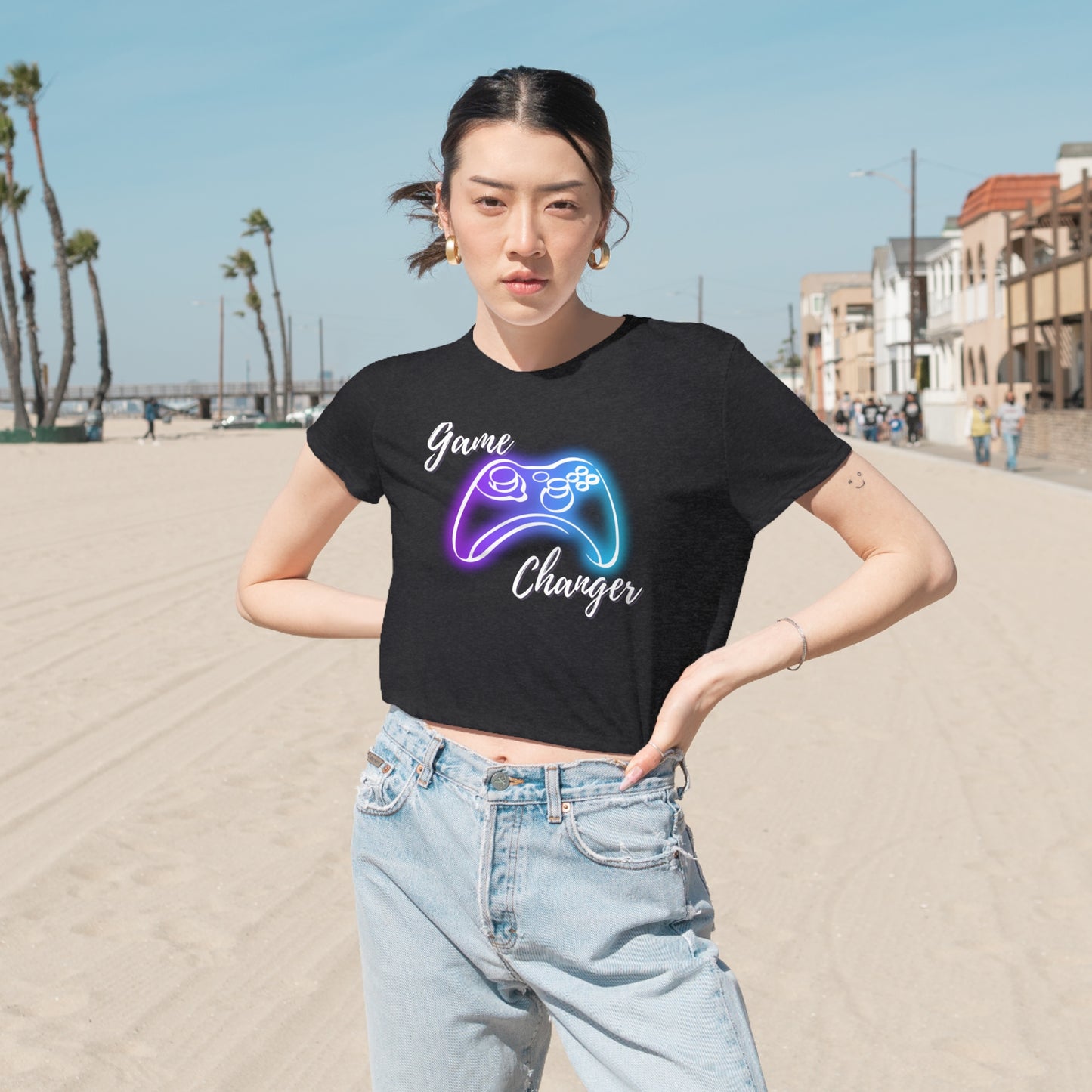 Game Changer Women's Flowy Cropped Tee