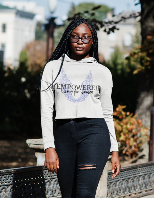 Empowered Badass Women’s Cropped Hooded Sweatshirt