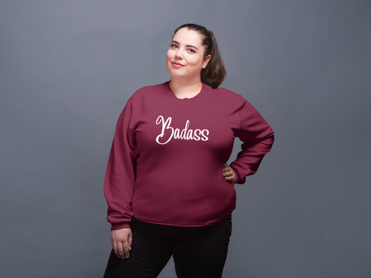 Badass Curvy Queen Collection Unisex Heavy Blend™ Crewneck Sweatshirt