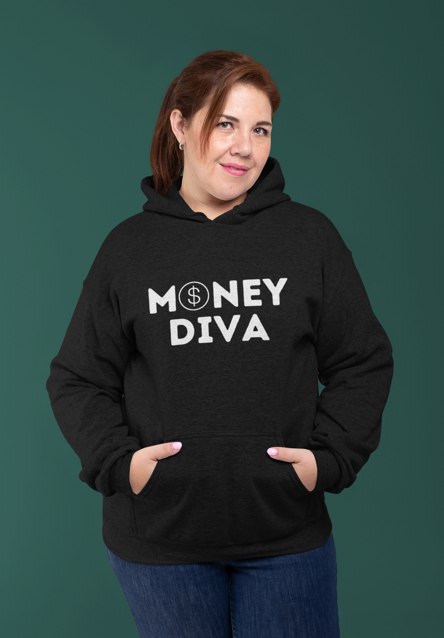 Money Diva-Curvy Queen Collection Unisex Heavy Blend™ Hooded Sweatshirt
