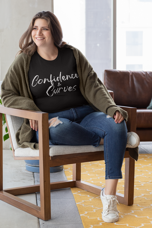 Confidence & Curves- Curvy Queen Collection Unisex Heavy Blend™ Crewneck Sweatshirt