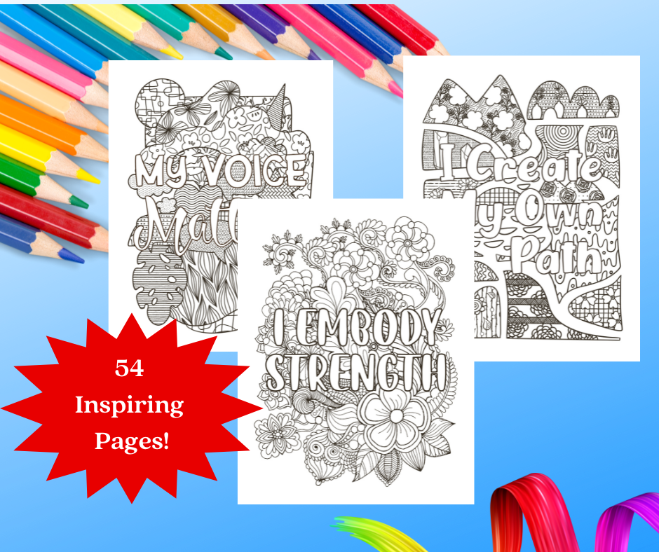 Confidence Affirmations Coloring Book