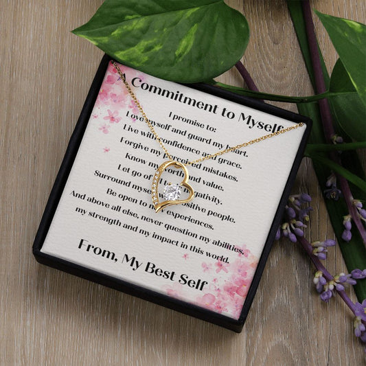 A Commitment to Myself Forever Love Necklace