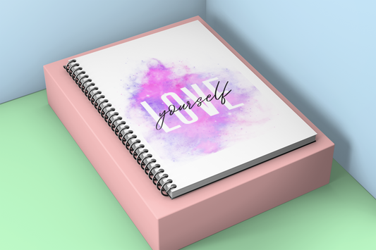 Love Yourself Spiral Notebook - Ruled Line