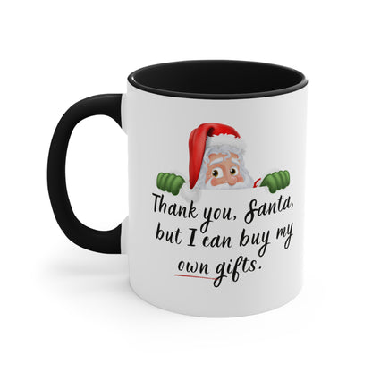 Thank you, Santa Accent Coffee Mug, 11oz