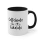Caffeinate Then Educate Accent Coffee Mug, 11oz