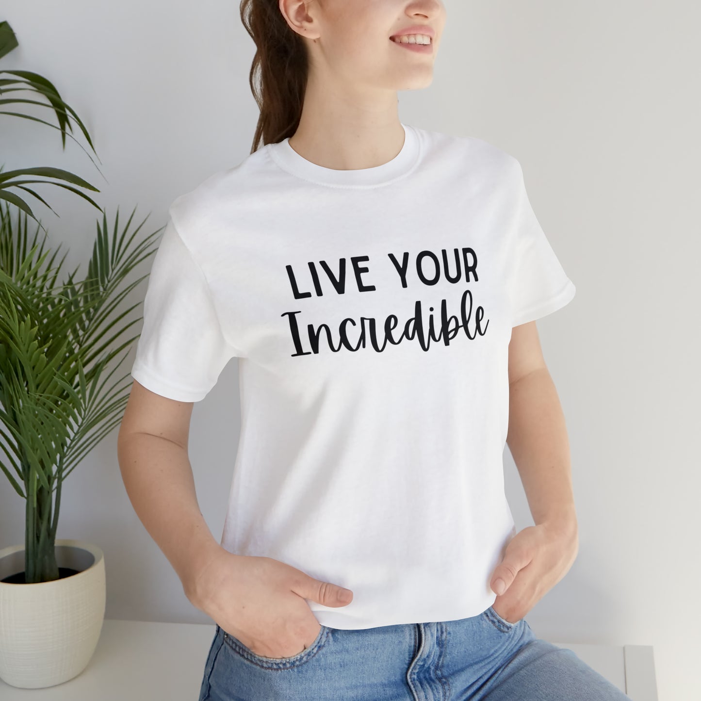 Live Your Incredible Canvas Comfort Tee