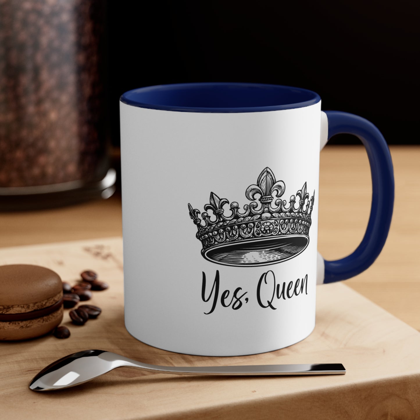 Yes Queen Positive Coffee Mug, Inspirational Tea cup, Motivational Gift, Gift for encouragement, Queen Tea Cup