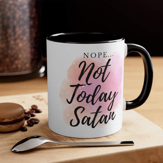 Nope...Not Today Satan Accent Coffee Mug, 11oz