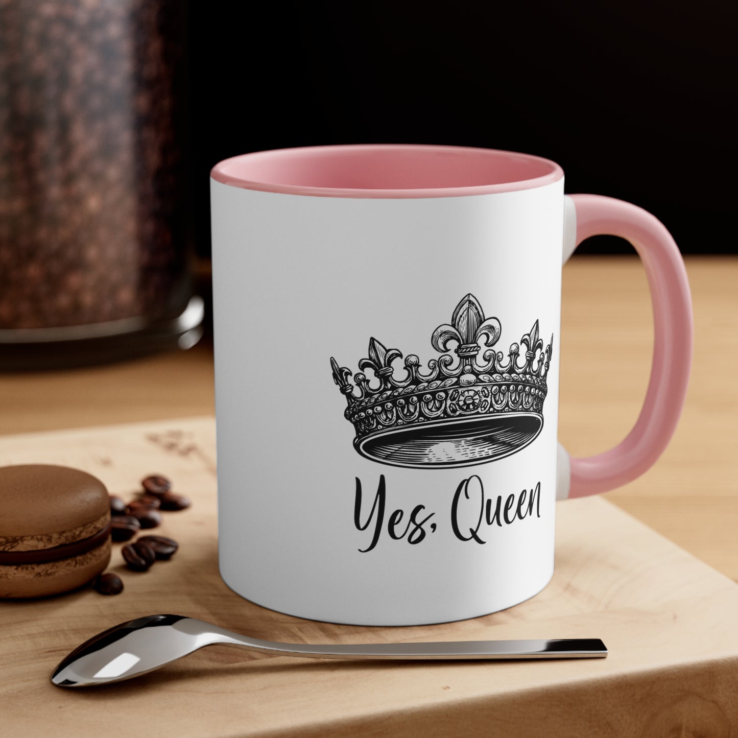 Yes Queen Positive Coffee Mug, Inspirational Tea cup, Motivational Gift, Gift for encouragement, Queen Tea Cup