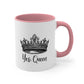 Yes Queen Positive Coffee Mug, Inspirational Tea cup, Motivational Gift, Gift for encouragement, Queen Tea Cup
