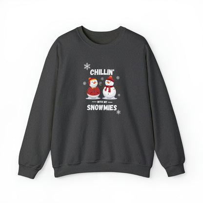 Chillin' with My Snowmies Unisex Heavy Blend™ Crewneck Sweatshirt