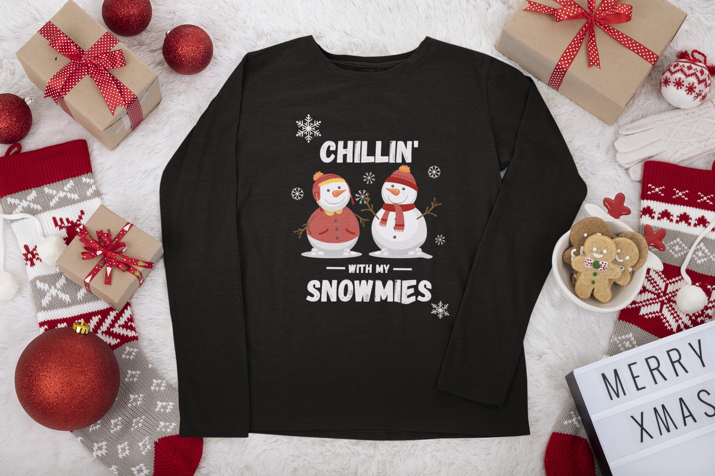 Chillin' with My Snowmies Unisex Jersey Long Sleeve Tee